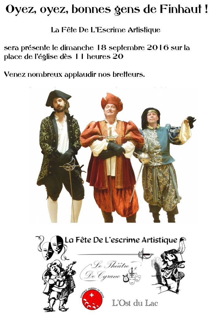 Affiche la fete de l escrime artistique 1